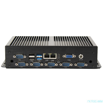 POS-компьютер POScenter BOX PC 4 (J1900, 4Gb/120, bp, VGA, HDMI, 6*RS, 8*USB) fanless, без ОС, p/n 736294