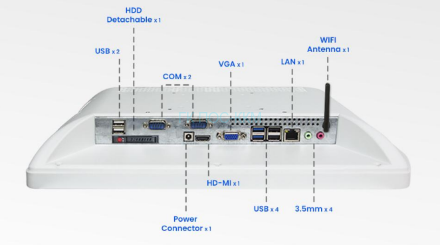 Сенсорный POS-терминал DBS AIO i7 15&quot; Intel Core i7 6660, DDR4 4GB, SSD 64 Gb, MSR