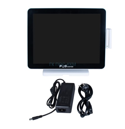 Сенсорный моноблок POSCenter Atlas (15&quot;, PCAP, J4125, RAM 8Gb, SSD M2 128Gb, MSR) без ОС, БЕЛЫЙ