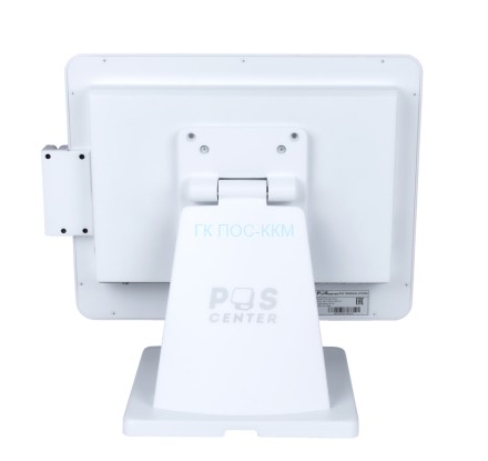 Сенсорный моноблок POSCenter Atlas (15&quot;, PCAP, J4125, RAM 4Gb, SSD M2 128Gb, 8U-2C-L-H-V, MSR) БЕЛЫЙ, S-90 стенд с возможностью установки второго монитора, Windows
