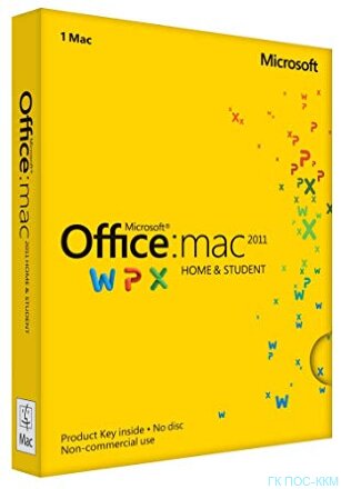 Microsoft Office Mac Home Business 1 PK 2011 Russian 1 License Russia Only DVD Emerging Market