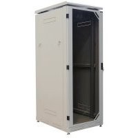 Шкаф напольный МТК 19&quot;, 22U, 1165x600x800 мм, разборный, дверь со стеклом, серый