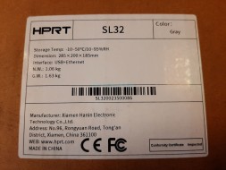 Термопринтер этикеток 80 мм HPRT SL-32 USB, Ethernet