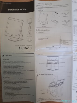 POS-терминал POSBANK APEXA GT БЕЛЫЙ, cо 2м экр 15&quot;, J3455, 4Гб, 128Gb, MSR