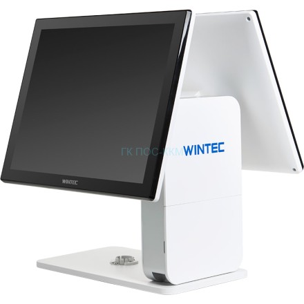 Сенсорный терминал Wintec Anypos300 15&#039;&#039;, 3758A1, Intel Celeron J6412, DDR4 4 Гб, M.2 128 Гб, Белый, Ридер, Второй монитор 15&quot;, Без ОС