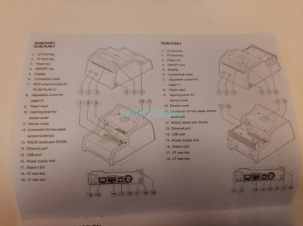 911HL011200733 Custom TK180 принтер багажных бирок, авиабилетов и посадочных талонов с отрывной планкой металлический с резаком